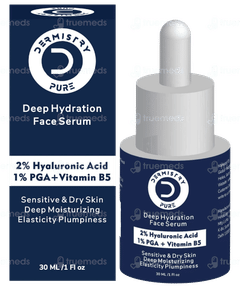 Dermistry Pure 2% Hyaluronic Acid 1% Pga + Vitamin B5 Deep Hydration Face Serum 30Ml