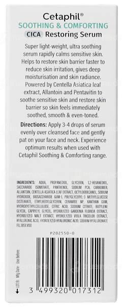 Cetaphil Soothing & Comforting Cica Restoring Serum 30ml