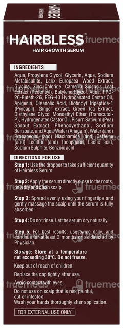 Hairbless Hair Growth Serum 60ml