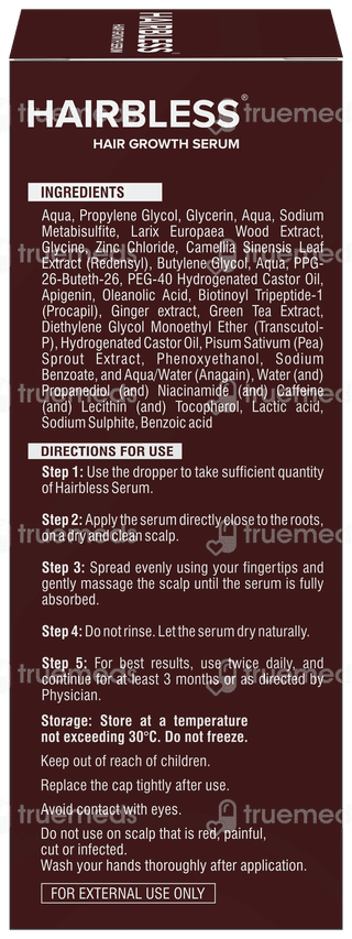 Hairbless Hair Growth Serum 60ml