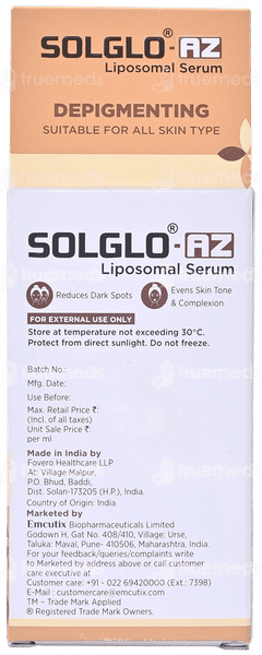 Solglo Az Liposomal Serum 30ml