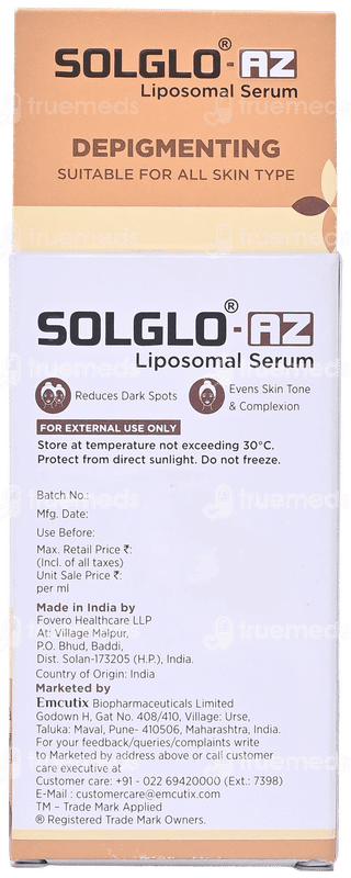 Solglo Az Liposomal Serum 30ml