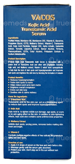 Dvacos Kojic Acid Tranexamic Acid Face Serum 30Ml