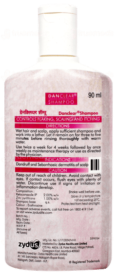 Danclear Shampoo 90ml Danclear Shampoo 90ml