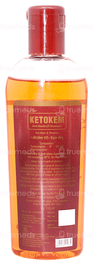 New Ketokem Anti Dandruff Shampoo 110ml