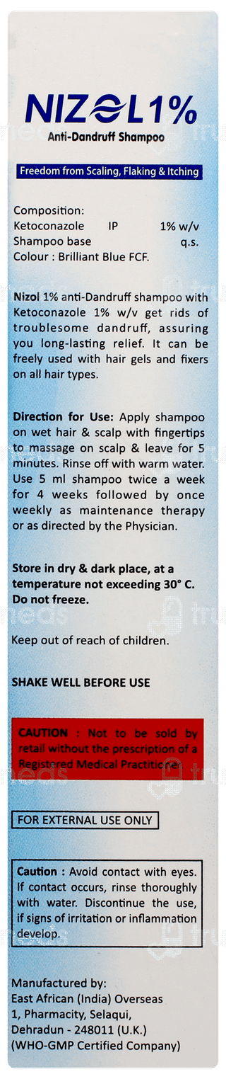 Nizol 1% Anti Dandruff Shampoo 100ml