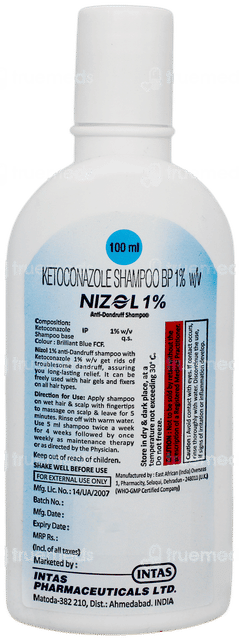 Nizol 1% Anti Dandruff Shampoo 100ml