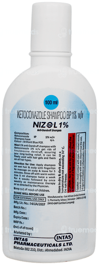 Nizol 1% Anti Dandruff Shampoo 100ml