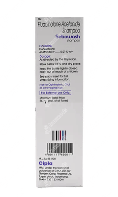 Sebowash Shampoo 100ml Sebowash Shampoo 100ml