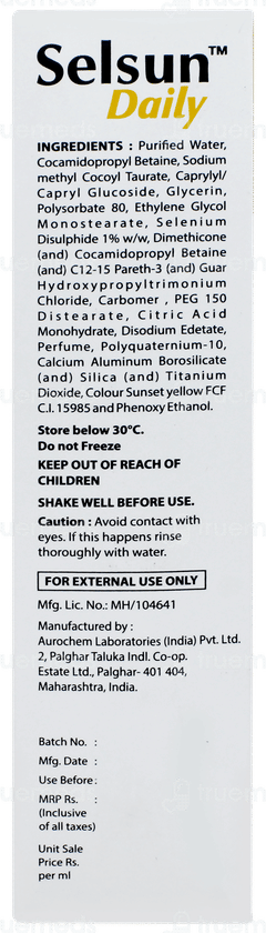 Selsun Daily Shampoo 120ml