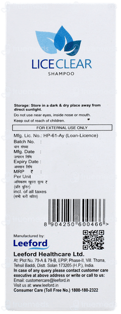 Lice Clear Shampoo 50ml