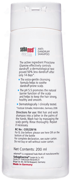Sebamed Anti Dandruff Shampoo 200ml