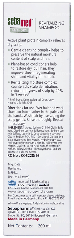 Sebamed Anti Dry Revitalizing Shampoo 200ml