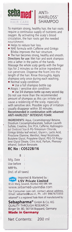 Sebamed Anti Hairloss Shampoo 200ml