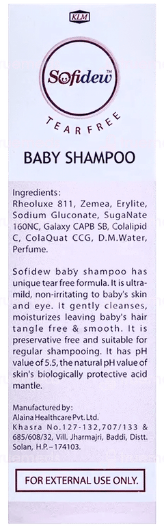 Sofidew Baby Shampoo 75Ml