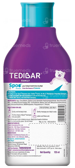 Tedibar Spoo Gentle Baby Shampoo 125ml