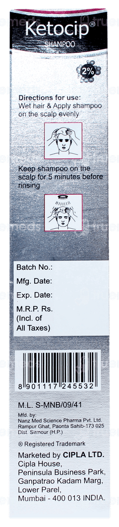 Ketocip 2% Shampoo 100ml Ketocip 2% Shampoo 100ml