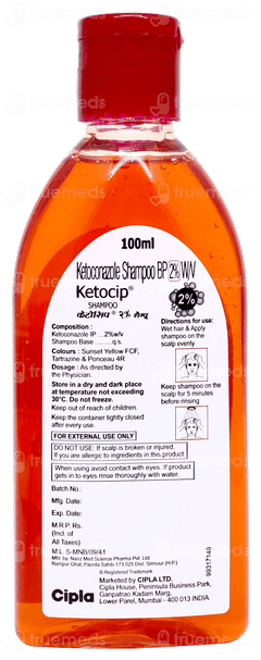 Ketocip 2% Shampoo 100ml Ketocip 2% Shampoo 100ml