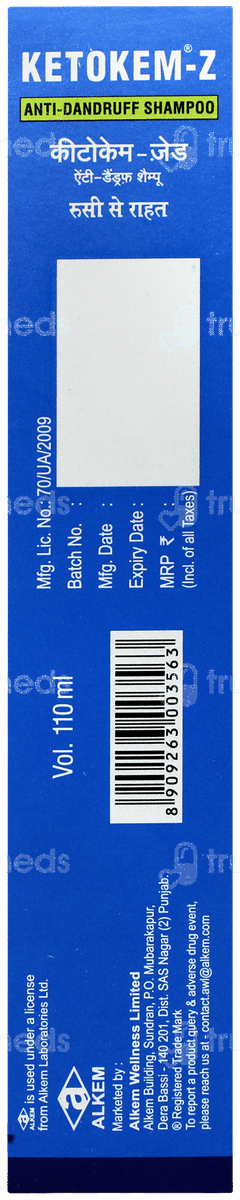 Ketokem Z Shampoo 110ml Ketokem Z Shampoo 110ml