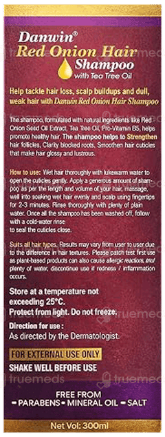 Danwin Red Onion Hair Shampoo 300Ml