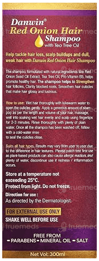 Danwin Red Onion Hair Shampoo 300Ml