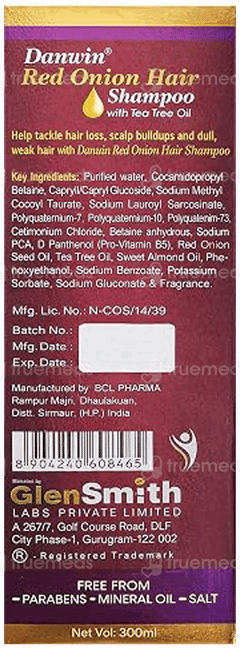Danwin Red Onion Hair Shampoo 300Ml