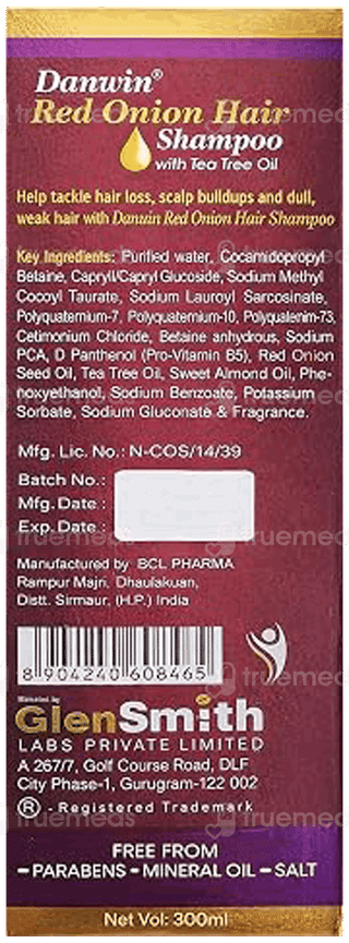 Danwin Red Onion Hair Shampoo 300Ml
