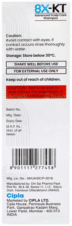 8x Kt Shampoo 60ml