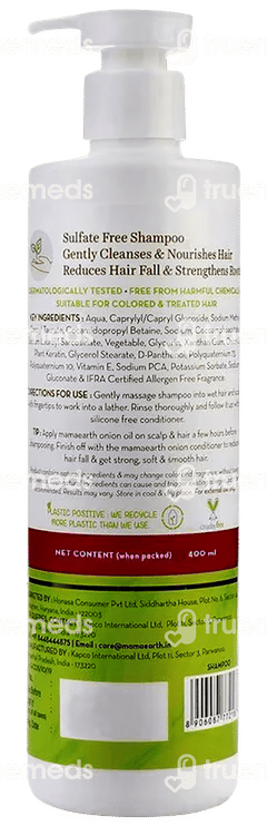 Mamaearth Onion For Hair Fall Control Shampoo 400ml