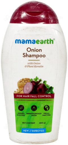 Mamaearth New & Improved Onion For Hair Fall Control Shampoo 200Ml Mamaearth New & Improved Onion For Hair Fall Control Shampoo 200Ml