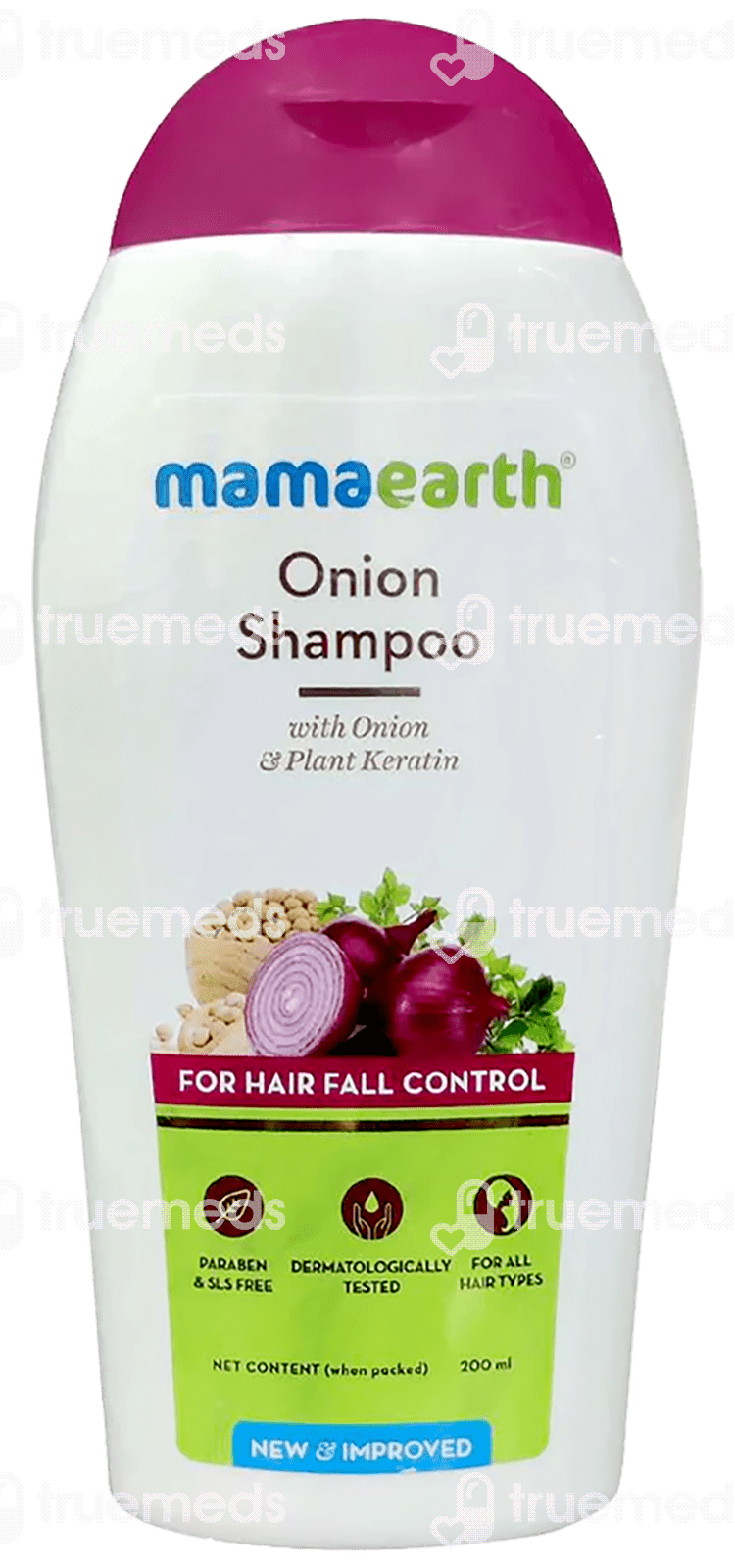 Mamaearth Onion Shampoo For Hair Fall Control 200ml Uses, Side