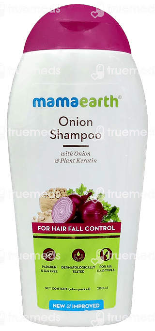 Mamaearth Onion Shampoo For Hair Fall Control 200ml