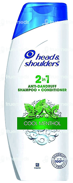 Head & Shoulders 2 In 1 Anti Dandruff Shampoo + Conditioner Cool Menthol 340ml Head & Shoulders 2 In 1 Anti Dandruff Shampoo + Conditioner Cool Menthol 340ml