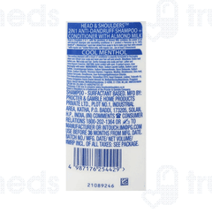 Head & Shoulders 2 In 1 Anti Dandruff Shampoo + Conditioner Cool Menthol 340ml