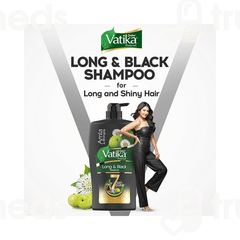 Dabur Vatika Naturals Amla & Bhringraj Long & Black Shampoo 640ml