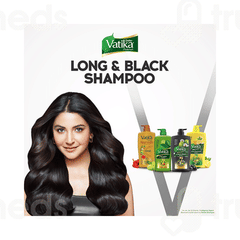 Dabur Vatika Naturals Amla & Bhringraj Long & Black Shampoo 640ml