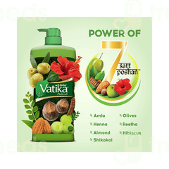 Dabur Vatika Naturals Henna And Amla Shampoo 180ml