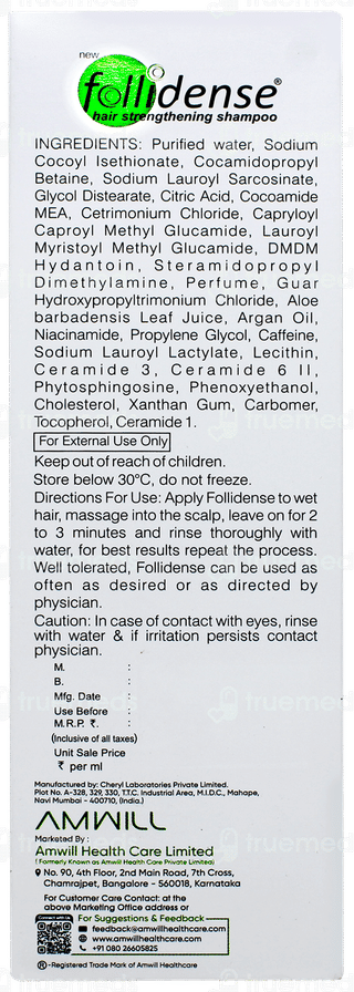 Follidense Hair Strengthening Shampoo 150ml