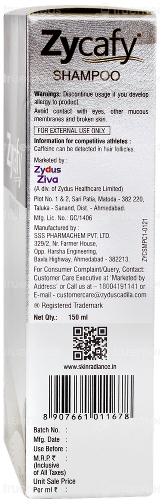 Zycafy Shampoo 150ml