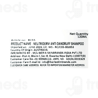Neutriderm Anti Dandruff Shampoo 120 ML