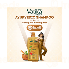 Dabur Vatika Naturals Ayurvedic Shampoo 640 ML