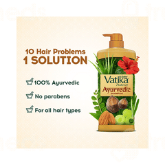 Dabur Vatika Naturals Ayurvedic Shampoo 640 ML