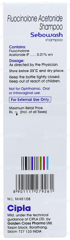 Sebowash Shampoo 125ml