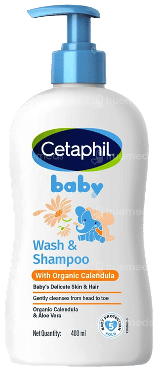 Cetaphil Baby With Organic Calendula Wash & Shampoo 400ml
