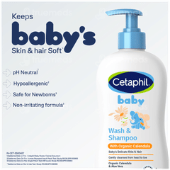 Cetaphil Baby With Organic Calendula Wash & Shampoo 400ml