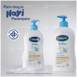 Cetaphil Baby With Organic Calendula Wash & Shampoo 400ml