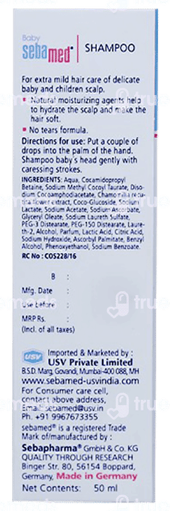 Sebamed Baby With Camomile Shampoo 50ml