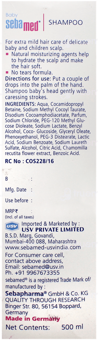 Sebamed Baby With Camomile Shampoo 500Ml