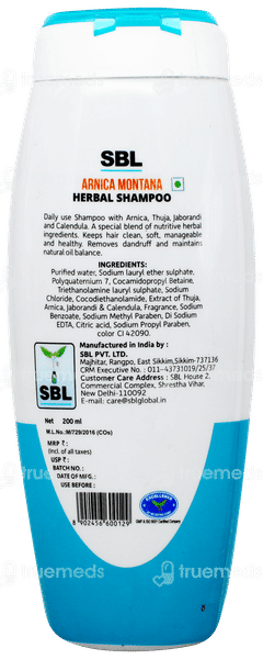 Sbl Arnica Montana With Tjc Herbal Shampoo 200ml
