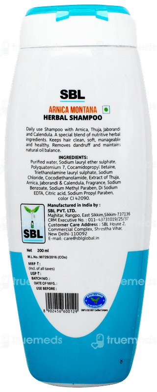 Sbl Arnica Montana With Tjc Herbal Shampoo 200ml